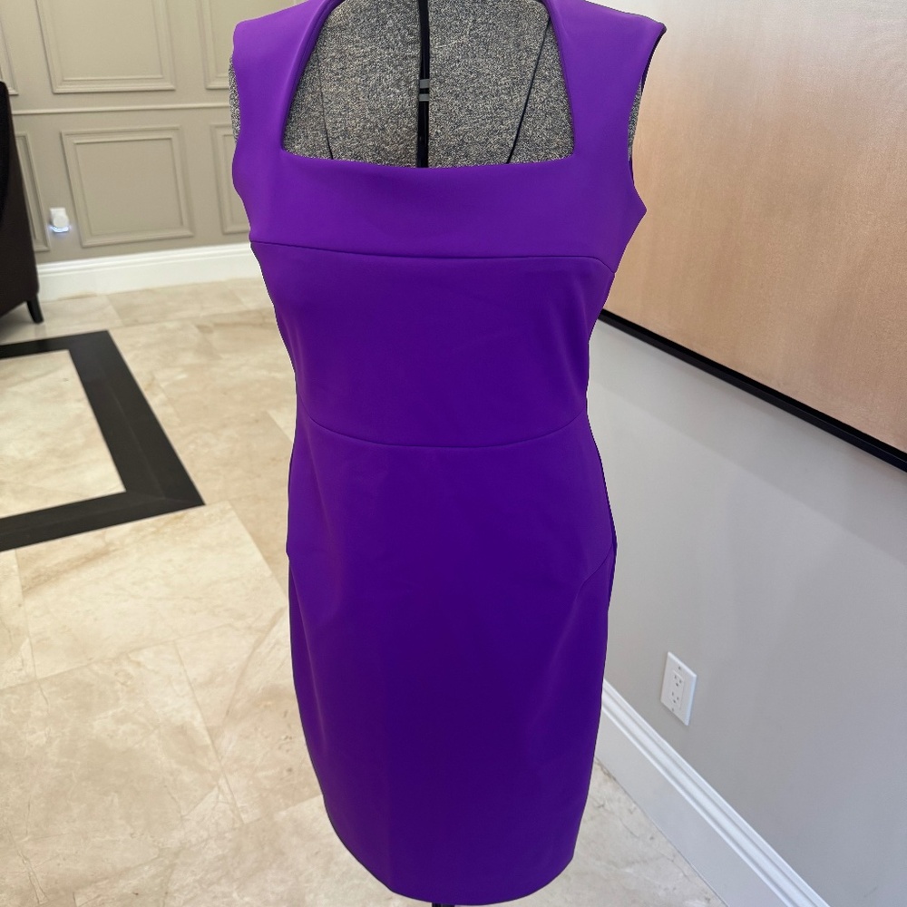 Bright purple dress